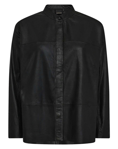 Depeche - Line Skjorte - Black Nero